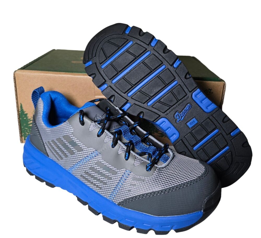 Danner Run Time Composite Toe Work Shoes Women’s 7 Gray Blue EH Slip Resistant